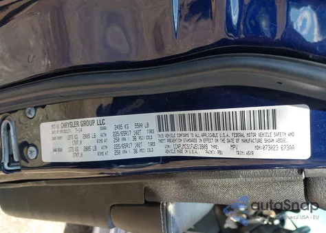 2015 Jeep Cherokee Latitude из США, поврежденный, VIN 1C4PJMCS1FW513909